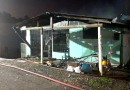 Residência fica destruída após incêndio registrado no Bairro Guanabara