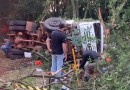 Tombamento de caminhão é registrado na PR 281