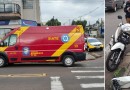 Colisão entre carro e moto deixa condutora ferida no Bairro São Miguel