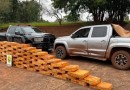 Mais de 1,2 tonelada de maconha é apreendida e caminhonete roubada é recuperada no Paraná