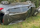Automóvel sai da pista e capota na PR 180