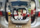 Polícia Militar de Barracão intercepta veículo com mercadorias irregulares