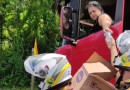 Forças de Segurança auxiliam no atendimento às famílias durante o congestionamento da BR-277