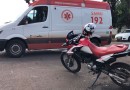 Homem fica ferido em acidente entre moto e carro no Alvorada