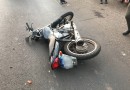 Motociclista sofre fratura exposta em colisão na PR 483