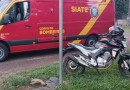 Motociclista fica ferido após colisão com carro no Bairro Pinheirinho