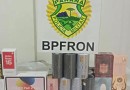 BPFRON apreende mercadorias irregulares