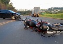 Motociclista fica ferido em colisão registrada na PR 483