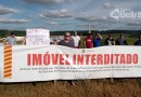 Manifestação pede solução para imóvel na Linha Gaúcha, interditado pelo Ministério Público