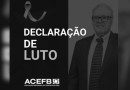 Acefb declara luto oficial de três dias pelo falecimento do empresário Nelson Behne