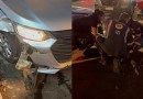 Colisão entre carro e moto deixa duas mulheres feridas no centro