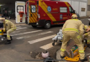 Acidente de trânsito envolve motocicletas na Rua Porto Alegre