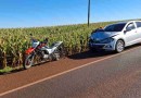 Casal fica ferido após moto atingir traseira de carro na PR-239