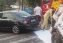 Grave colisão entre dois automóveis é registrada no Bairro Cristo Rei