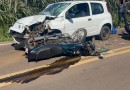Motociclista fica em estado grave após colisão com carro na PR-475