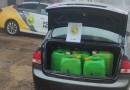 PM apreende aproximadamente 240 litros de diesel descaminhado