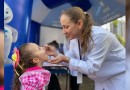Dia D de vacinação aplica quase 1,300 doses contra a poliomielite