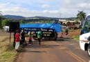 Indígenas bloqueiam PR-281 durante manifestação em Mangueirinha