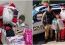 Polícia Militar realiza entrega de presentes e doces para crianças de Salto do Lontra no Natal Solidário