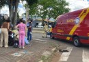 Acidente entre carro e moto deixa uma pessoa ferida na Avenida União da Vitória