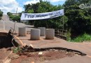 População "comemora" três anos de interdição de ponte