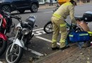 Colisão entre duas motocicletas deixa uma pessoa ferida no Centro