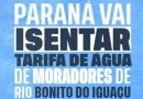 Moradores de Rio Bonito do Iguaçu pagarão apenas R$ 1 na conta de água pelos próximos meses