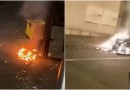 Vândalos queimam cinco containers de lixo e deixam grande prejuízo