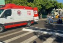 Colisão entre carro e moto deixa motociclista ferido no bairro Industrial