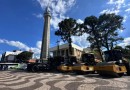 Prefeitura expõe novos veículos e máquinas adquiridos para a frota municipal