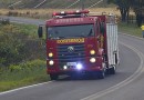 Princípio de incêndio é registrado em carreta nas proximidades do trevo de acesso a Salgado Filho