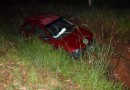 Condutor perde controle em curva e acaba saindo da pista, na PR 180