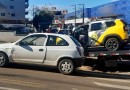 Viatura da Polícia Militar se envolve em colisão na Av. Luiz Antônio Faedo