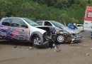 Colisão entre dois veículos deixa quatro pessoas feridas