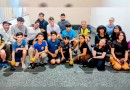 Crianças do projeto Sensibilizar em Francisco Beltrão  aprendem a jogar bocha