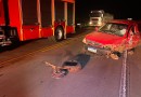 Homem pega veículo do patrão sem autorização e se envolve em acidente na BR-163