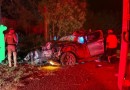 Motorista morre em saída de pista seguida de capotamento de caminhonete