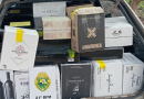 Polícia Militar apreende 40 caixas de vinho argentino em veículo