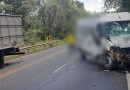 Caminhonete de Francisco Beltrão se envolve em colisão frontal com caminhão na PR-281