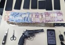 Ação conjunta recupera carro roubado de taxista e prende dois suspeitos na PRC-280