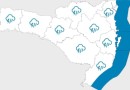 Frente fria provoca temporais e risco de chuva intensa nesta segunda-feira