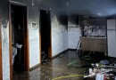 Incêndio atinge residência e deixa morador ferido