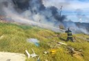 Indústria de recicláveis é atingida por incêndio