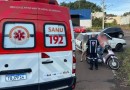 Motociclista fica ferida após colisão com carro na PR-180