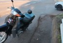 Colisão entre moto e carro deixa dois feridos na PRC-280
