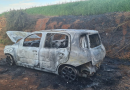 Incêndio atinge carro com placas de Chapecó no Oeste Catarinense