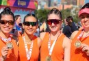 Ana, Barbara, Elly e Franciele correm o mundo juntas