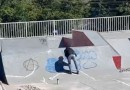 Adolescente é flagrado pichando pista de skate, em Pato Branco