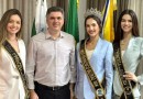 Misses conversam com Prefeito Cleber