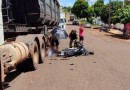 Adolescente foge de abordagem policial pilotando motocicleta e se envolve em acidente